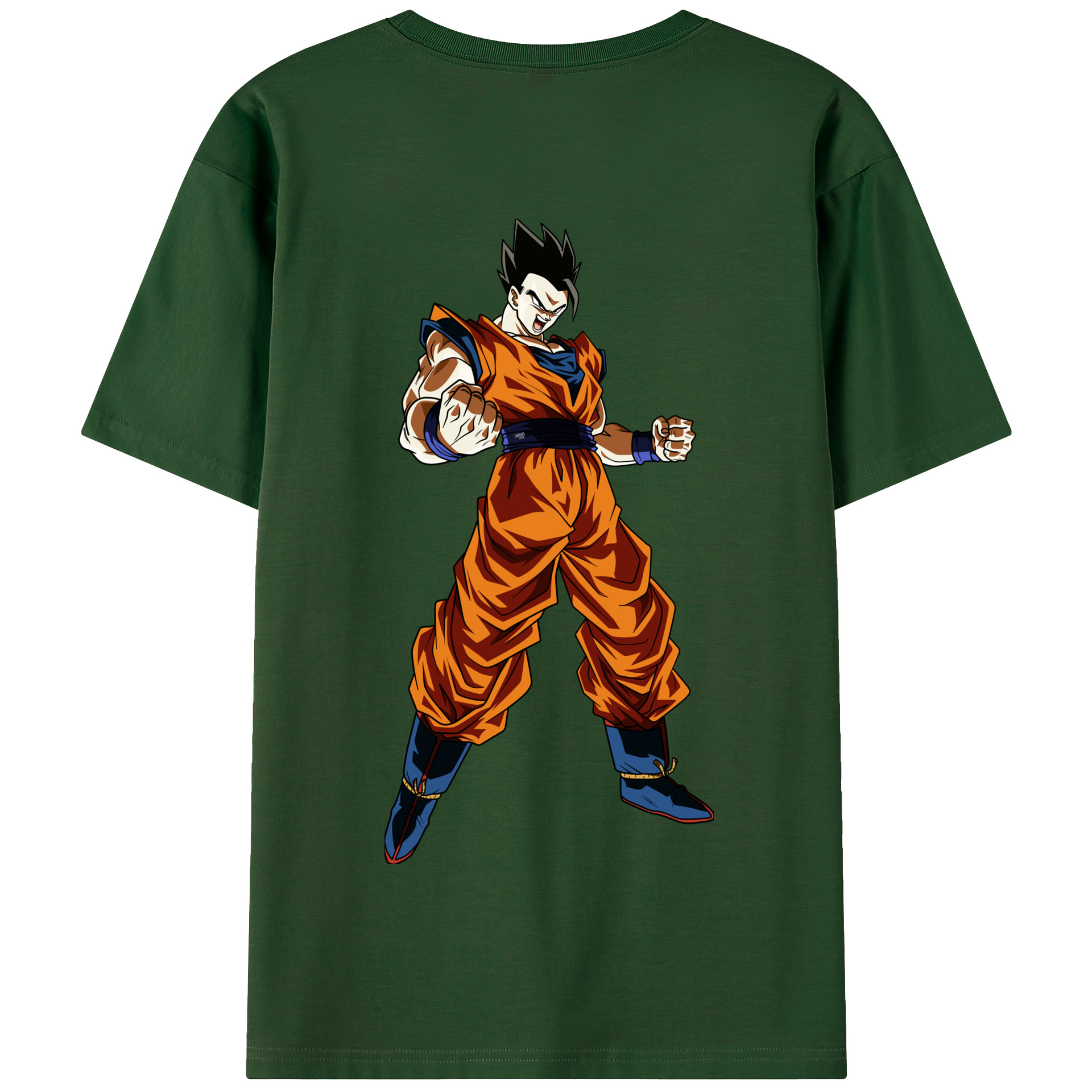 （画像用） ドラゴンボール 孫 悟飯（そんごはん）DRAGON BALL Son Gohan 綿100％半袖Tシャツ（背面プリント）